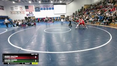 157 lbs Cons. Round 4 - Avery Dalton, Cheyenne Central vs Daven Hames, Cheyenne East