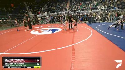 70 lbs Champ. Round 2 - Bradley Peterson, Top Of The Rock Wrestling Club vs Brantley Welling, Evanston Elite Wrestling Club