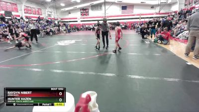 60B Cons. Round 1 - Raydyn Nibert, Open Mats vs Hunter Hazen, Odessa Youth Wrestling