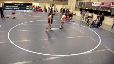 14U - 126 lbs Semis - Asher Thomas, Lakeville Youth Wrestling Association vs Mathias Liepold, Flat Earth Wrestling Club