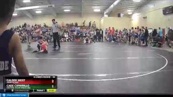 44 lbs Semifinal - Calder West, James Island vs Cade Camarillo, Eastside Youth Wrestling