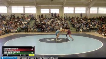 144 lbs Placement Matches (8 Team) - Nicholas Moffett, Lovett School vs Jeremiah Dennis, Central Carroll