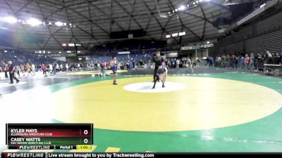 113 lbs 3rd Place Match - Kyler Mays, Ellensburg Wrestling Club vs Casey Watts, Mat Demon Wrestling Club