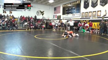 120 lbs Semifinal - Cooper Frost, Wapsie Valley vs Kolton Grotegut, Waukon