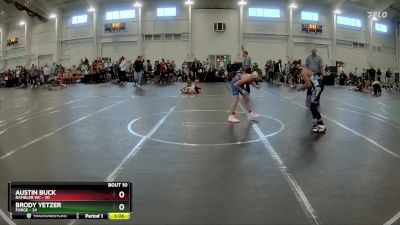 92 lbs Round 2 (10 Team) - Austin Buck, Rambler WC vs Brody Yetzer, FORGE