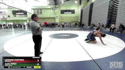 157 lbs Semifinal - Aldo Perez, EAGLE ROCK vs Leonard Martinez, FRANKLIN