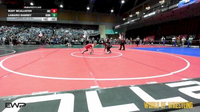 64 lbs Consi Of 8 #2 - Rudy McAllister, Juggernaut Wrestling Club vs Lamario Ramsey, OKWA