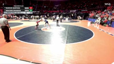 3A 144 lbs Quarterfinal - Marcus Quintana, Aurora (West Aurora) vs Brayden Swanson, Oswego (H.S.)