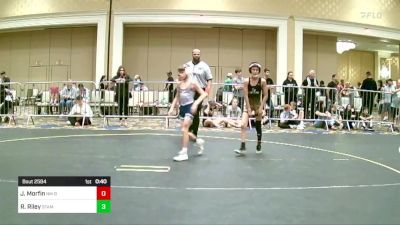 83 lbs Consi Of 16 #2 - Jeriah Morfin, NM Bad Boyz vs Ronan Riley, Stampede WC