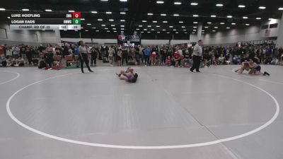 132 lbs Champ. Rd Of 32 - Luke Hoefling, Siouxland Wrestling Academy vs Logan Eads, Open Mats Wrestling Club