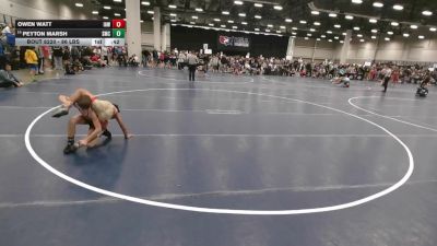 86 lbs Cons. Rd Of 16 - Owen Watt, Immortal Athletics WC vs Peyton Marsh, Spartan Mat Club