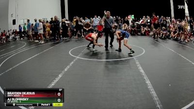 84 lbs Placement (4 Team) - Brayden DeJesus, Dirty Jersey vs AJ Slominsky, Lit Shutts