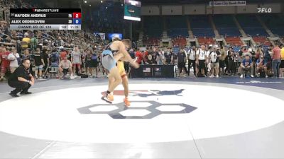 138 lbs Champ. Rd Of 128 - Hayden Andrus, PA vs Alex Oedekoven, SD