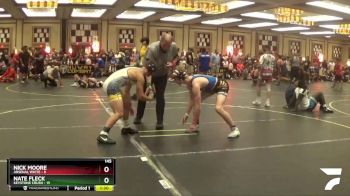 145 lbs Round 4 (6 Team) - NATE FLECK, Keystone Crush vs Nick Moore, Arsenal White