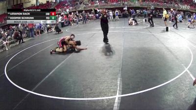 117 lbs Cons. Round 4 - Kooper Schrunk, Pender Kid Dragon vs LeTavion Dack, Shelton Kids Wrestling