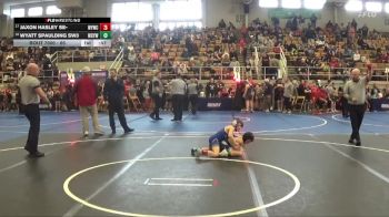 65 lbs Champ. Round 1 - Jaxon Hasley SE-, Warren Youth Wrestling Club vs Wyatt Spaulding SW3, West Clermont Youth Wrestling