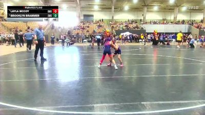 58 lbs Cons. Round 3 - Layla McCoy, Blackman Wrestling Club vs Brooklyn Brammer, Stampede Wrestling Club