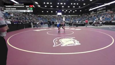 100 lbs Cons. Round 3 - Sadie Kuehn, Goddard-Eisenhower Hs vs Isabella Brotemarkle, Wichita-Kapaun Mt.Carmel Hs