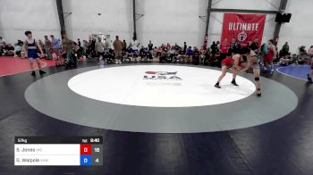 57 kg Rr Rnd 3 - Sawyer Jones, Integrity Wrestling Club vs Gregory Walpole, Vougar's Honors Wrestling Black