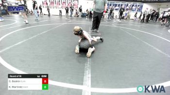 49 lbs Round Of 16 - Grant Baskin, Blanchard Youth Wrestling vs Kendal Martinez, Maverick Elite Wrestling