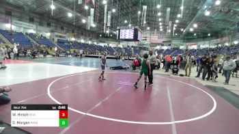 75 lbs Consi Of 16 #2 - William Hirsch, Severance Middle School vs Dimitri Morgan, Rangely Panthers