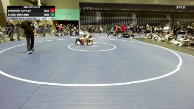 138 lbs Consi Of 8 #2 - Benjamin Kohler, Wasatch vs Angel Serrano, Pomona