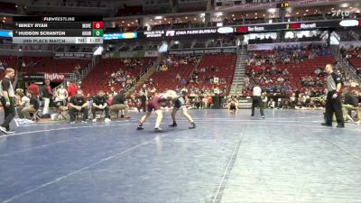 2A-150 lbs 3rd Place Match - Hudson Scranton, Anamosa vs Mikey Ryan, Mount Vernon