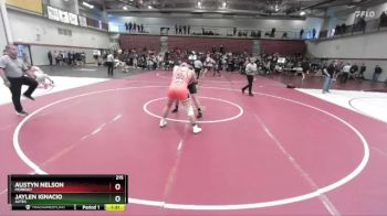 215 lbs Semifinal - Austyn Nelson, Morenci vs Jaylen Ignacio, Aztec