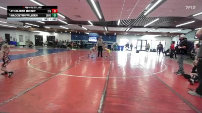 68 lbs Quarterfinal - Athaleene Hickey, Small Town Grims vs Maddilynn Willden, 208 Badgers Wrestling Club