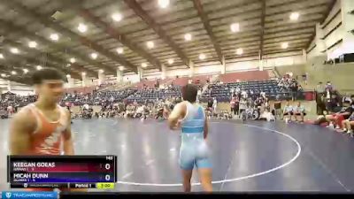 145 lbs Placement (16 Team) - Keegan Goeas, Hawaii 1 vs Micah Dunn, Alaska 1