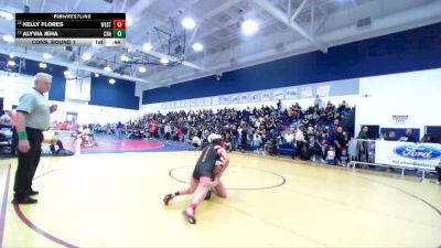 140 lbs Cons. Round 1 - Kelly Flores, Westminster vs Alyvia Jeha, Canyon (Anaheim)