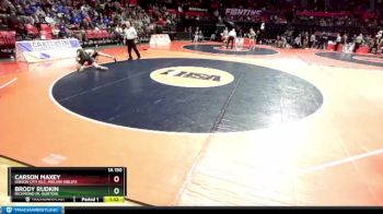 1A 150 lbs Cons. Round 2 - Brody Rudkin, Richmond (R.-Burton) vs Carson Maxey, Gibson City (G.C.-Melvin-Sibley)