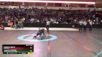 5A 120 lbs Champ. Round 1 - Joshua Nieto, Manzano vs Joshua Sadler, Atrisco Heritage Academy