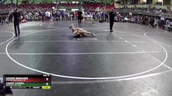 95 lbs Champ. Round 2 - Caden Caudill, Syracuse Mat Club vs Ledger Bernasek, Pioneer Wrestling Club