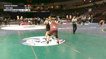 4A 285 lbs Cons. Round 2 - Tony Ruiz, St. Pius X vs Marcos Montano, Valley