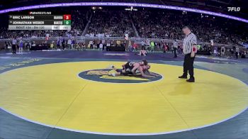 D4-120 lbs Cons. Round 1 - Eric Larson, Beaverton vs Johnathan Weber, Manistique