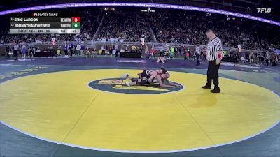 D4-120 lbs Cons. Round 1 - Eric Larson, Beaverton vs Johnathan Weber, Manistique