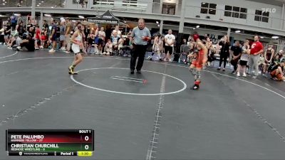 72 lbs Semis (4 Team) - Christian Churchill, RedNose Wrestling vs Pete Palumbo, Hammers Yellow