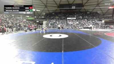 Boys 4A 120 lbs Quarterfinal - Michael Baxter, Arlington vs Samuel Valencia, Sunnyside