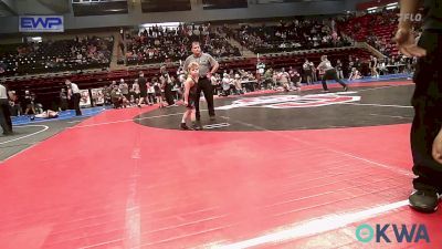 52 lbs Round Of 32 - Nasir Ashforsd, Tulsa North Mabee Stampede vs Everett Luxton, Bartlesville Wrestling Club