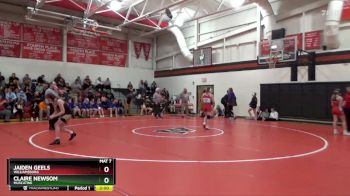 JV-9 lbs Round 1 - Jaiden Geels, Williamsburg vs Claire Newsom, Muscatine