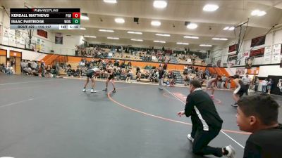 114-117 lbs Round 3 - Kendall Matthews, Powell Middle School vs Isaac Partridge, Worland Middle School