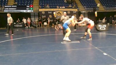 147 lbs Quarterfinal - Maddox White, Pennridge vs Luke Benedict, Wattsburg