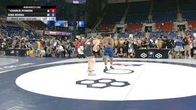 215 lbs Champ. Rd Of 32 - Charlie Powers, Alaska vs Jose Rivera, Oregon