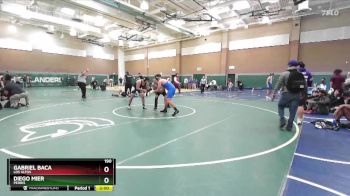 190 lbs Champ. Round 1 - Diego Mier, Perris vs Gabriel Baca, Los Altos