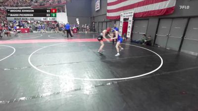 150 lbs Cons. Round 4 - Brooke Johnson, Wisconsin vs Maddi Pickerign, St. Croix Central
