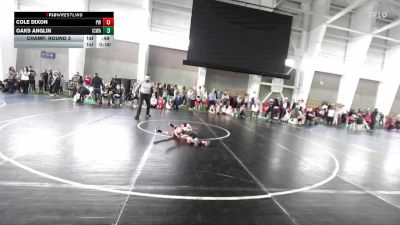 54 lbs Champ. Round 3 - Cole Dixon, Preston Warriors vs Oaks Anglin, Iron County Wrestling Academy