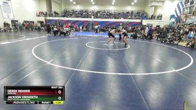 126 lbs Cons. Round 2 - Derek Rehder, Moscow vs Jackson Krogseth, East Valley (Spokane)