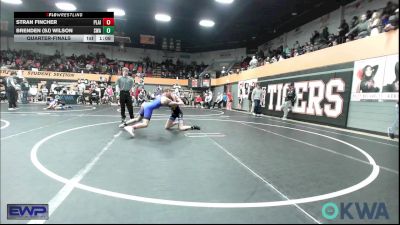 119 lbs Quarterfinal - Stran Fincher, Plainview Youth Wrestling Club vs Brenden (Sj) Wilson, Shelton Wrestling Academy