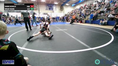 76 lbs Rr Rnd 2 - Owen Schiltz, Verdigris Youth Wrestling vs Briar Ware, Cleveland Take Down Club